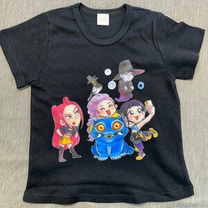 Kpop Hunters Size 4T Cotton Graphic Tee Rumi Mira Zoey Derpy Sussie Jinu
